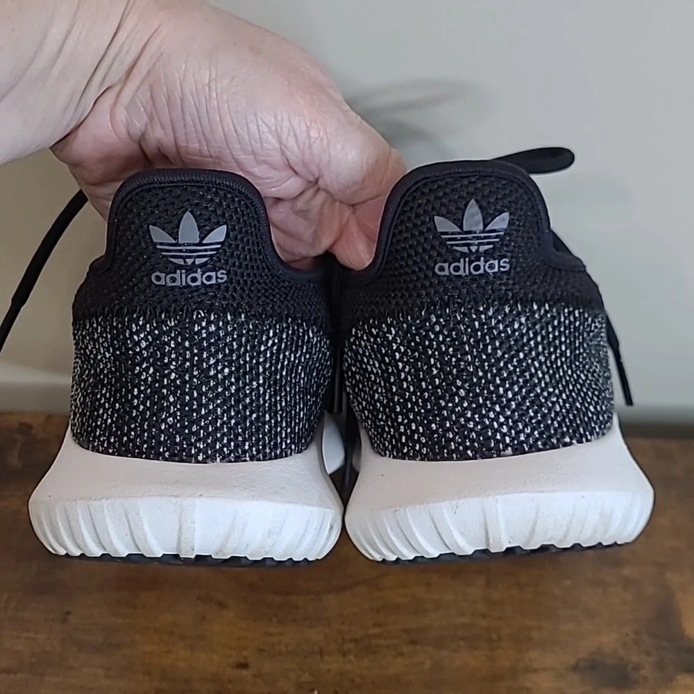 Adidas Black & White Sneakers size 6.5